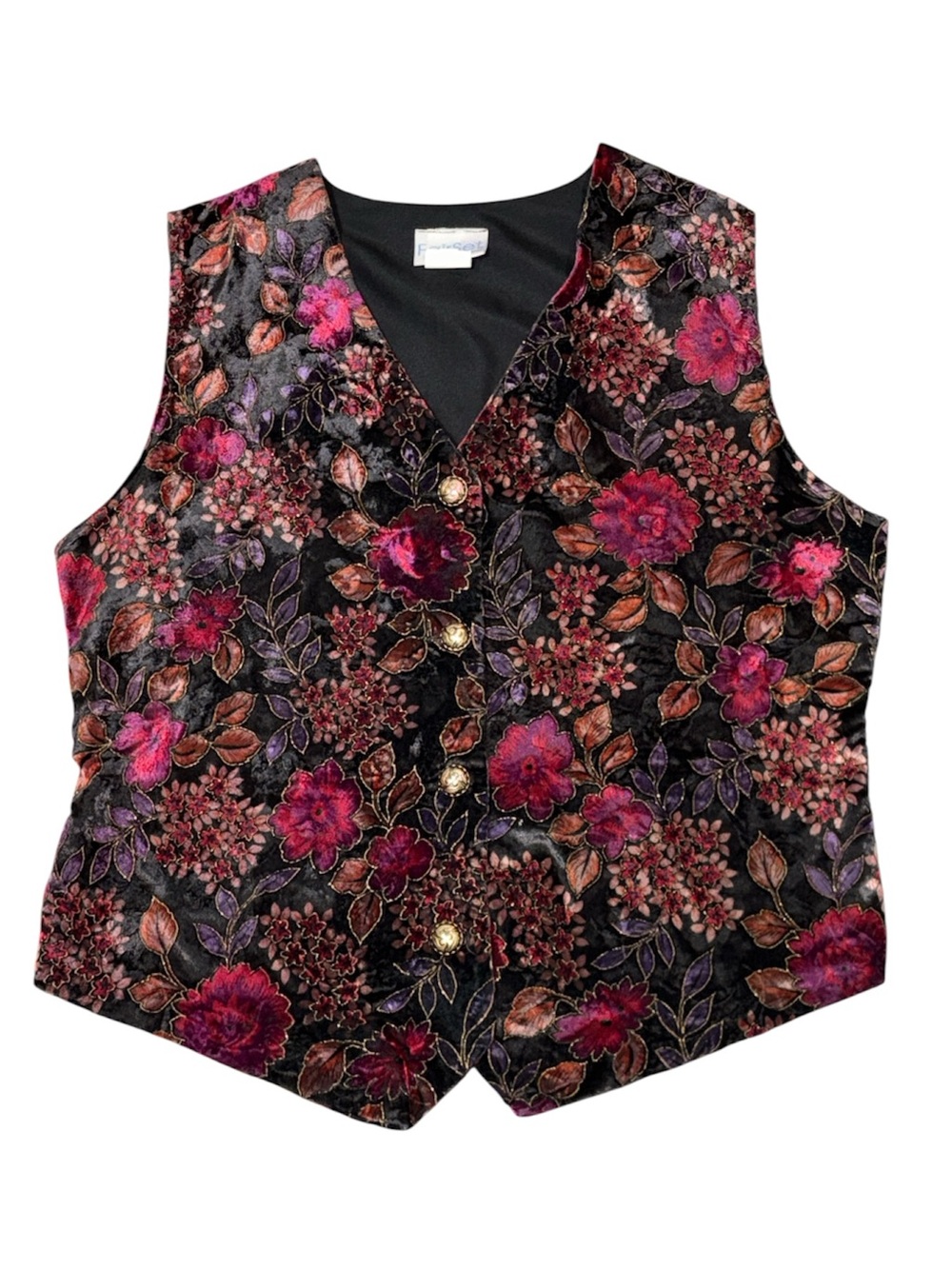 Vintage FAIR SET Floral Vest